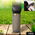 12832 Comb Applicator Bottle Hair Oil Applicator Bottle For Hair Dye Bottle Applicator Brush With Graduated Scale Professional Brush Applicator Comb Hairdressing Coloring Styling Tool (1 Pc)