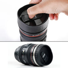 Camera Lens Shaped Coffee Mug Flask With Lid