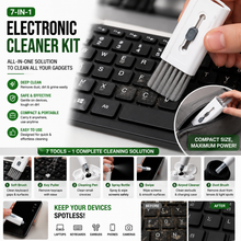 7-in-1 electronic cleaner kit with brush, spray bottle and AirPods pen