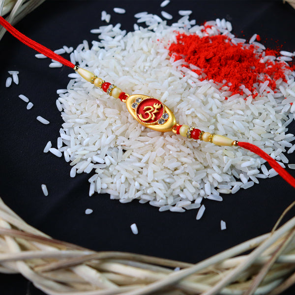 Spiritual Om Design Rakhi For Brother
