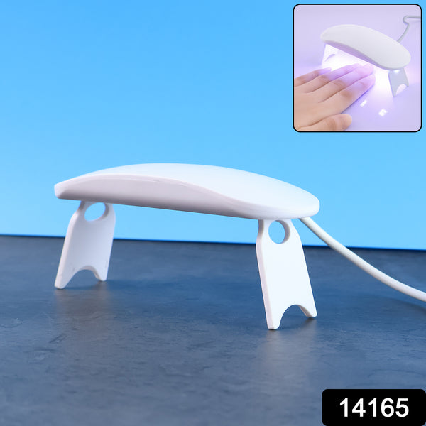 Mini Portable Uv Led Nail Lamp For Gel Nail Polish Curing (1 Pc)