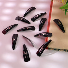 Metal Tik Tak Hair Clips (12 Pcs Set)