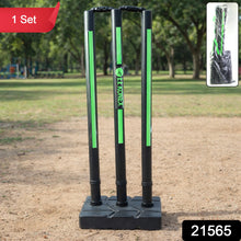 Cricket Stump Set With Heavy Base Stand (1 Set)