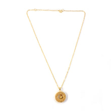 Traditional Gold-tone Round Jhumka Pendant Chain Necklace (1 Pc)